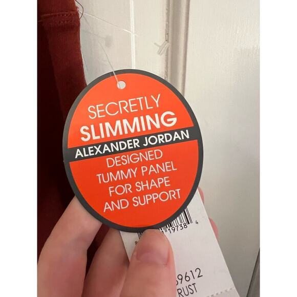 NWT Alexander Jordan Tummy Control Secretly Slimming Leggings Red Women's L - Picture 8 of 13